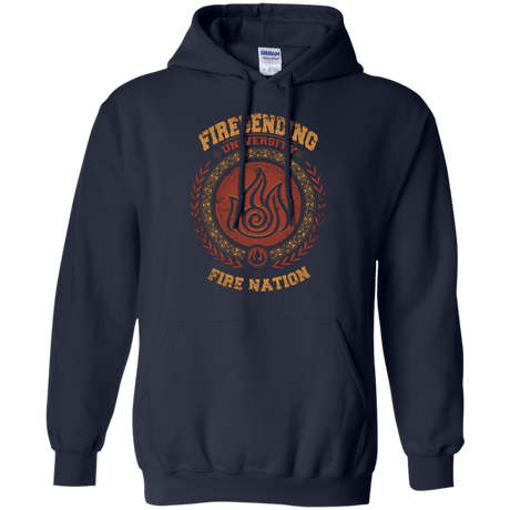 Sweatshirts Navy / Small Firebending university Pullover Hoodie