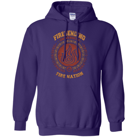 Sweatshirts Purple / Small Firebending university Pullover Hoodie