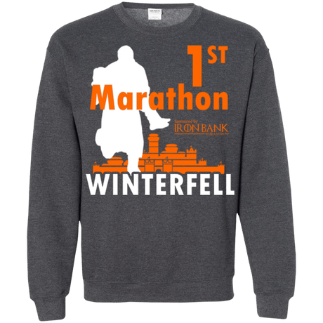 Sweatshirts Dark Heather / Small First marathon Crewneck Sweatshirt
