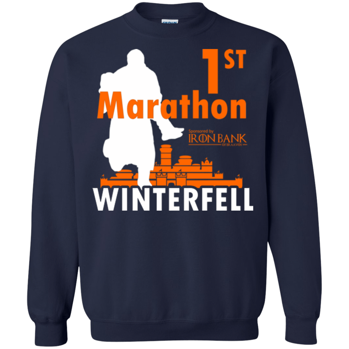 Sweatshirts Navy / Small First marathon Crewneck Sweatshirt