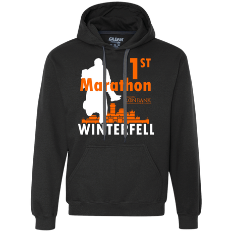 Sweatshirts Black / Small First marathon Premium Fleece Hoodie