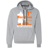 Sweatshirts Sport Grey / Small First marathon Premium Fleece Hoodie