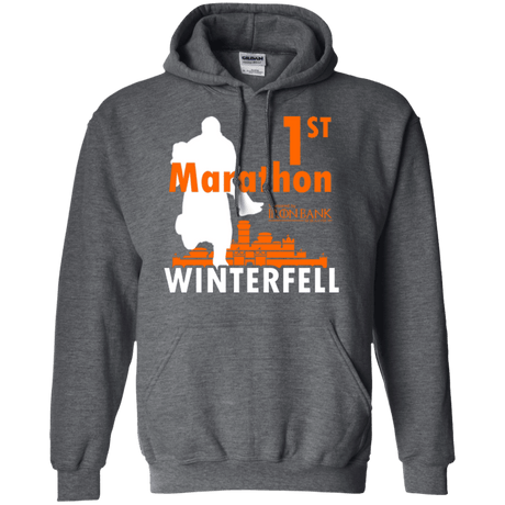 Sweatshirts Dark Heather / Small First marathon Pullover Hoodie