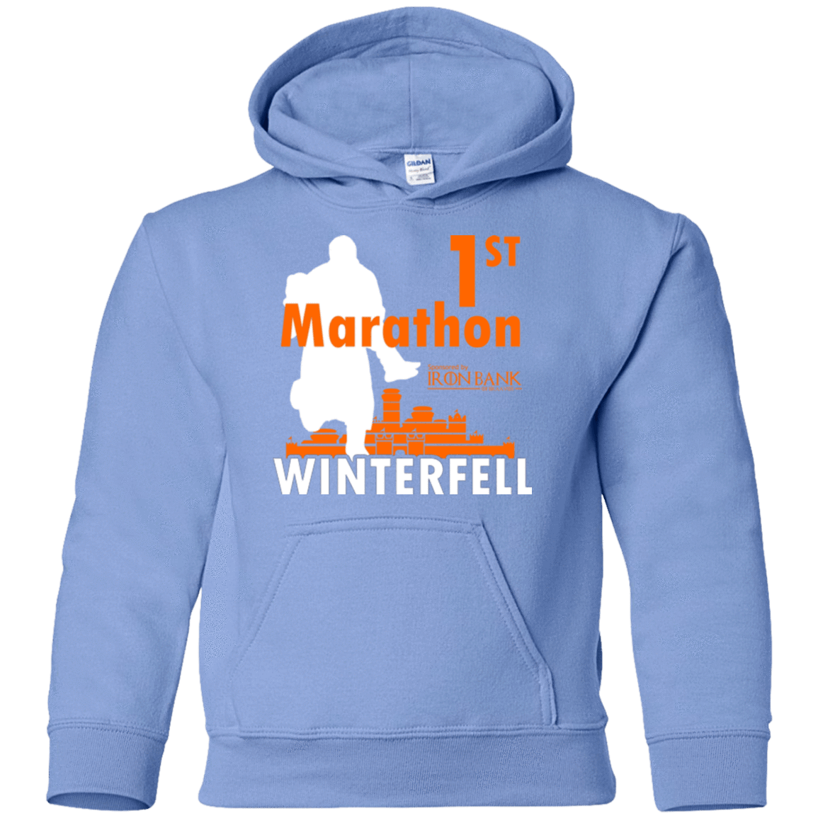 Sweatshirts Carolina Blue / YS First marathon Youth Hoodie