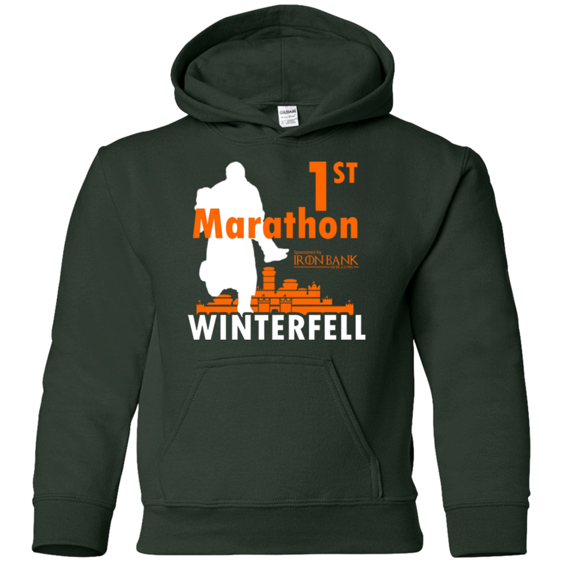 Sweatshirts Forest Green / YS First marathon Youth Hoodie