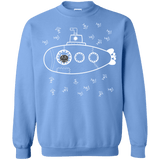 Sweatshirts Carolina Blue / S Fish Watching Crewneck Sweatshirt