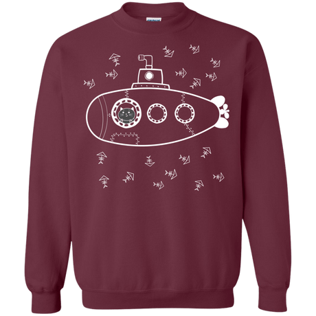 Sweatshirts Maroon / S Fish Watching Crewneck Sweatshirt