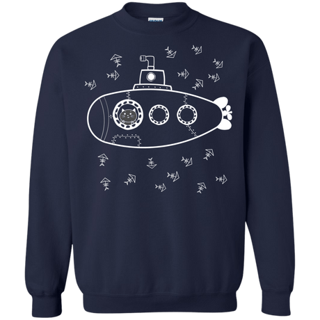 Sweatshirts Navy / S Fish Watching Crewneck Sweatshirt