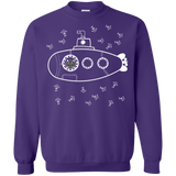 Sweatshirts Purple / S Fish Watching Crewneck Sweatshirt