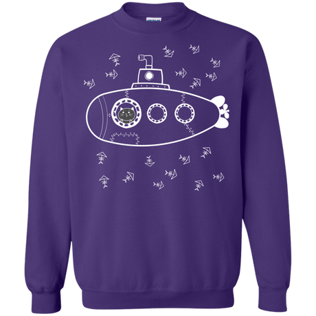 Sweatshirts Purple / S Fish Watching Crewneck Sweatshirt