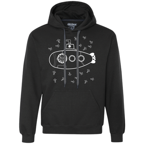 Sweatshirts Black / S Fish Watching Premium Fleece Hoodie