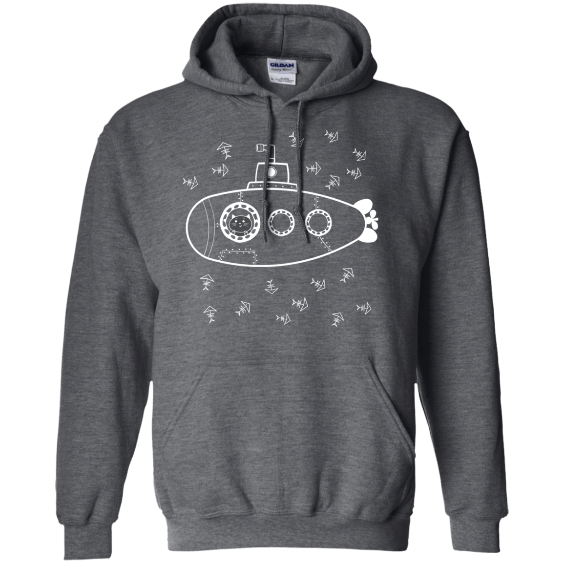 Sweatshirts Dark Heather / S Fish Watching Pullover Hoodie