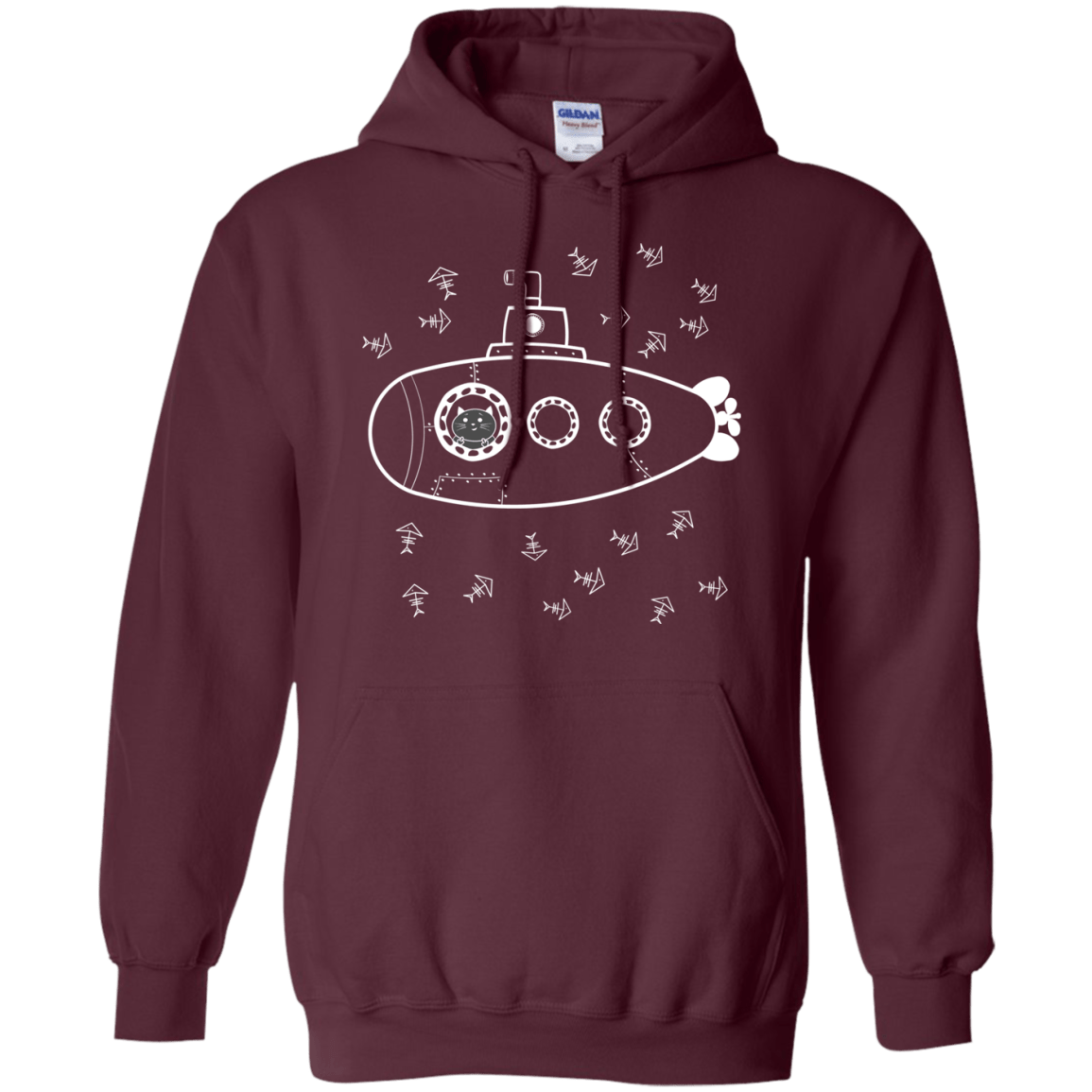 Sweatshirts Maroon / S Fish Watching Pullover Hoodie