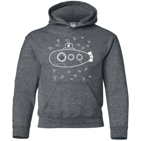 Sweatshirts Dark Heather / YS Fish Watching Youth Hoodie