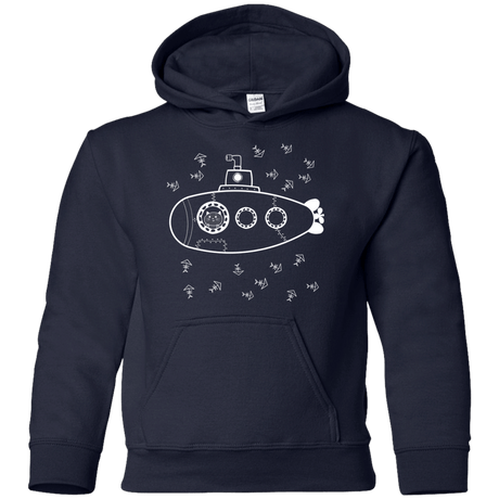Sweatshirts Navy / YS Fish Watching Youth Hoodie