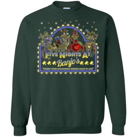 Sweatshirts Forest Green / Small Five Nights at Banjos Crewneck Sweatshirt