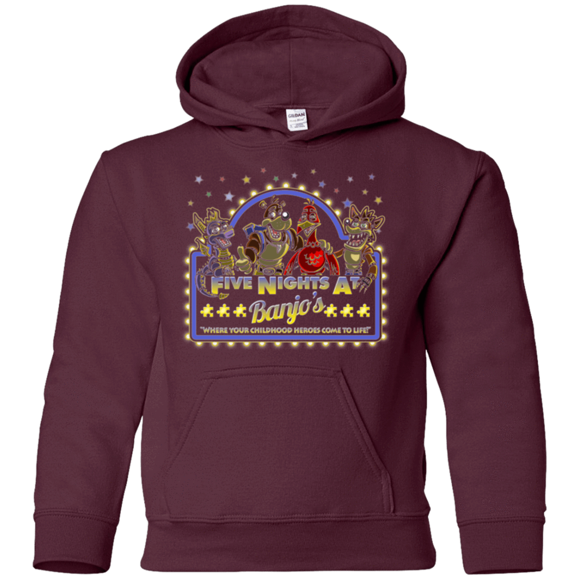 Sweatshirts Maroon / YS Five Nights at Banjos Youth Hoodie