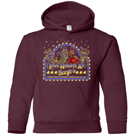 Sweatshirts Maroon / YS Five Nights at Banjos Youth Hoodie