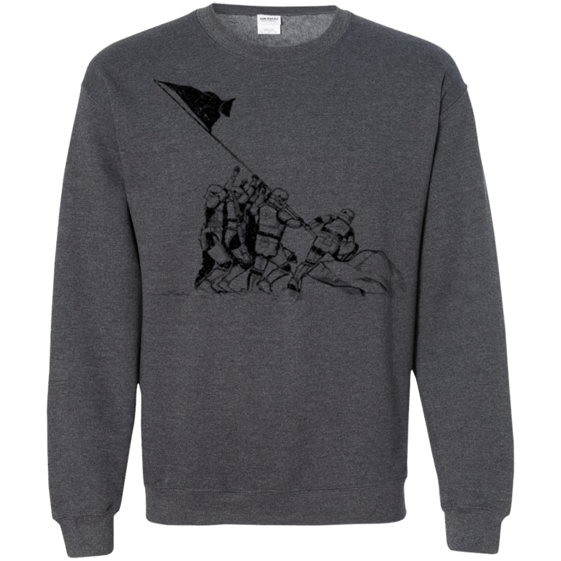 Sweatshirts Dark Heather / S Flags Of Our Emperor Crewneck Sweatshirt