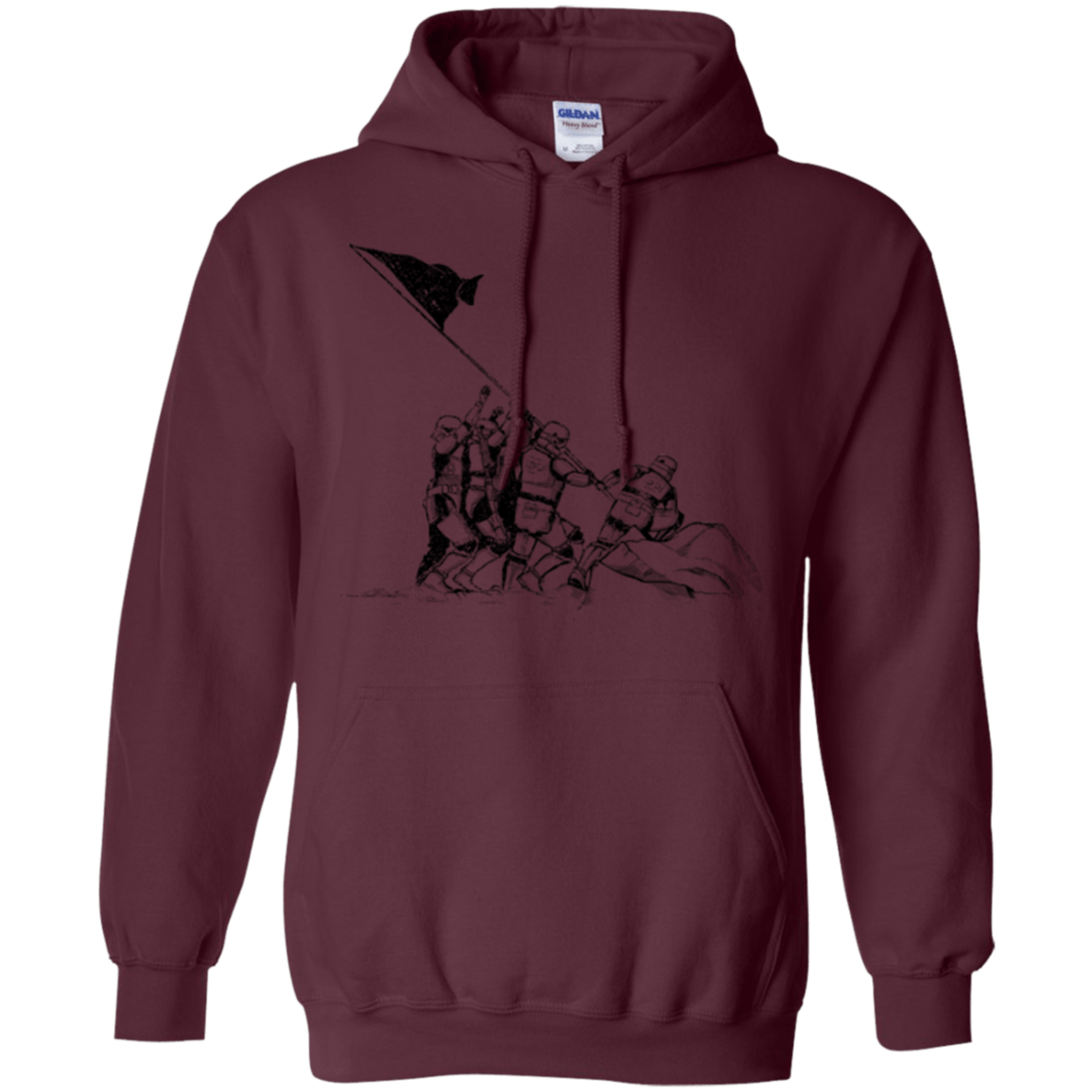 Sweatshirts Maroon / S Flags Of Our Emperor Pullover Hoodie