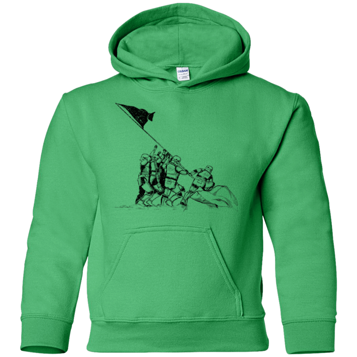 Sweatshirts Irish Green / YS Flags Of Our Emperor Youth Hoodie