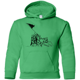 Sweatshirts Irish Green / YS Flags Of Our Emperor Youth Hoodie