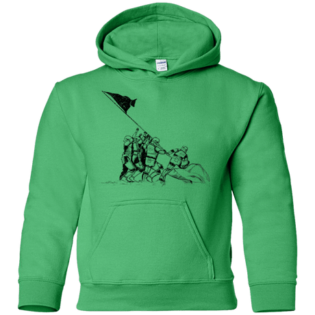 Sweatshirts Irish Green / YS Flags Of Our Emperor Youth Hoodie