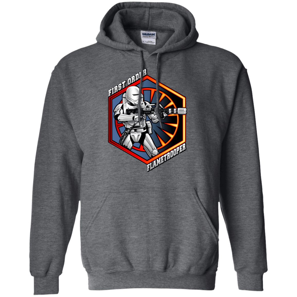 Sweatshirts Dark Heather / Small Flametrooper Pullover Hoodie