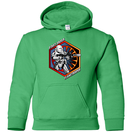Sweatshirts Irish Green / YS Flametrooper Youth Hoodie