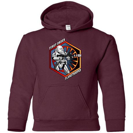 Sweatshirts Maroon / YS Flametrooper Youth Hoodie
