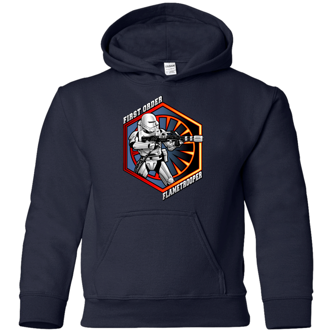Sweatshirts Navy / YS Flametrooper Youth Hoodie