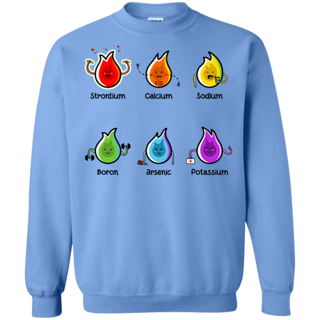 Sweatshirts Carolina Blue / S Flaming Elements Science Crewneck Sweatshirt