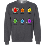 Sweatshirts Dark Heather / S Flaming Elements Science Crewneck Sweatshirt