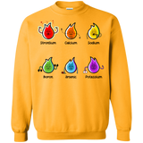 Sweatshirts Gold / S Flaming Elements Science Crewneck Sweatshirt