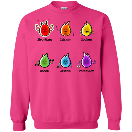 Sweatshirts Heliconia / S Flaming Elements Science Crewneck Sweatshirt