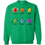 Sweatshirts Irish Green / S Flaming Elements Science Crewneck Sweatshirt