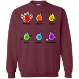 Sweatshirts Maroon / S Flaming Elements Science Crewneck Sweatshirt