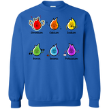 Sweatshirts Royal / S Flaming Elements Science Crewneck Sweatshirt