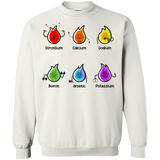 Sweatshirts White / S Flaming Elements Science Crewneck Sweatshirt