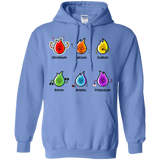 Sweatshirts Carolina Blue / S Flaming Elements Science Pullover Hoodie