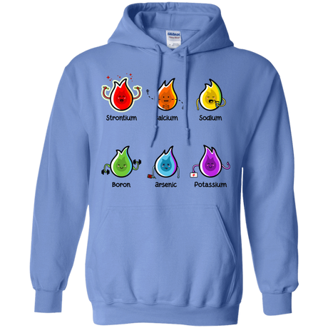 Sweatshirts Carolina Blue / S Flaming Elements Science Pullover Hoodie