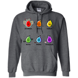 Sweatshirts Dark Heather / S Flaming Elements Science Pullover Hoodie