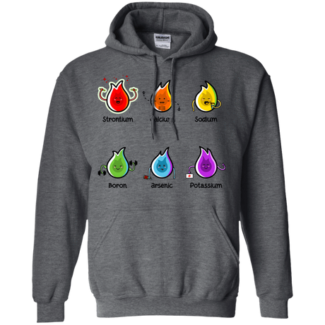 Sweatshirts Dark Heather / S Flaming Elements Science Pullover Hoodie