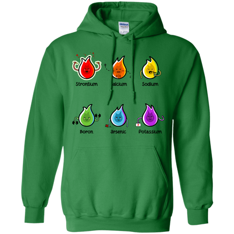 Sweatshirts Irish Green / S Flaming Elements Science Pullover Hoodie