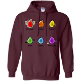 Sweatshirts Maroon / S Flaming Elements Science Pullover Hoodie