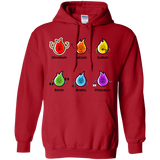 Sweatshirts Red / S Flaming Elements Science Pullover Hoodie