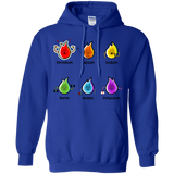 Sweatshirts Royal / S Flaming Elements Science Pullover Hoodie