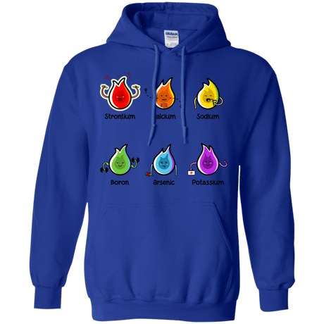 Sweatshirts Royal / S Flaming Elements Science Pullover Hoodie