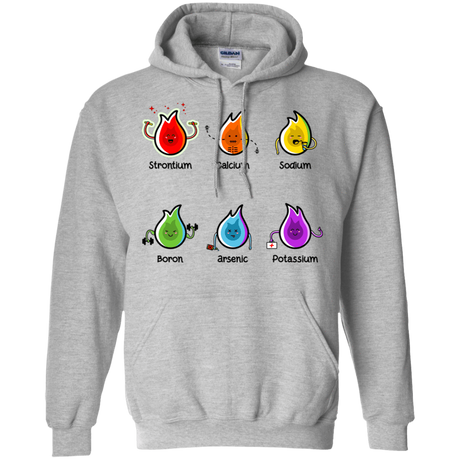 Sweatshirts Sport Grey / S Flaming Elements Science Pullover Hoodie