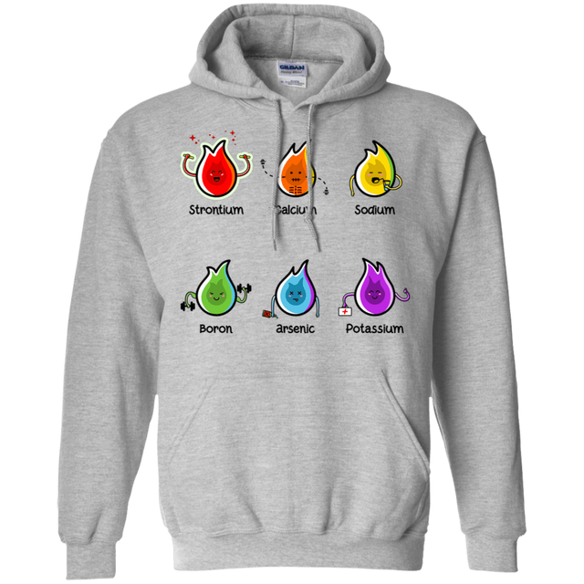 Sweatshirts Sport Grey / S Flaming Elements Science Pullover Hoodie